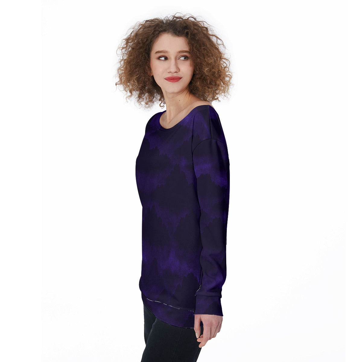 Women's Off-Shoulder Sweatshirt