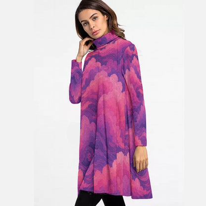 Women's High Neck Dress With Long Sleeve by O’Nimbus – view 3