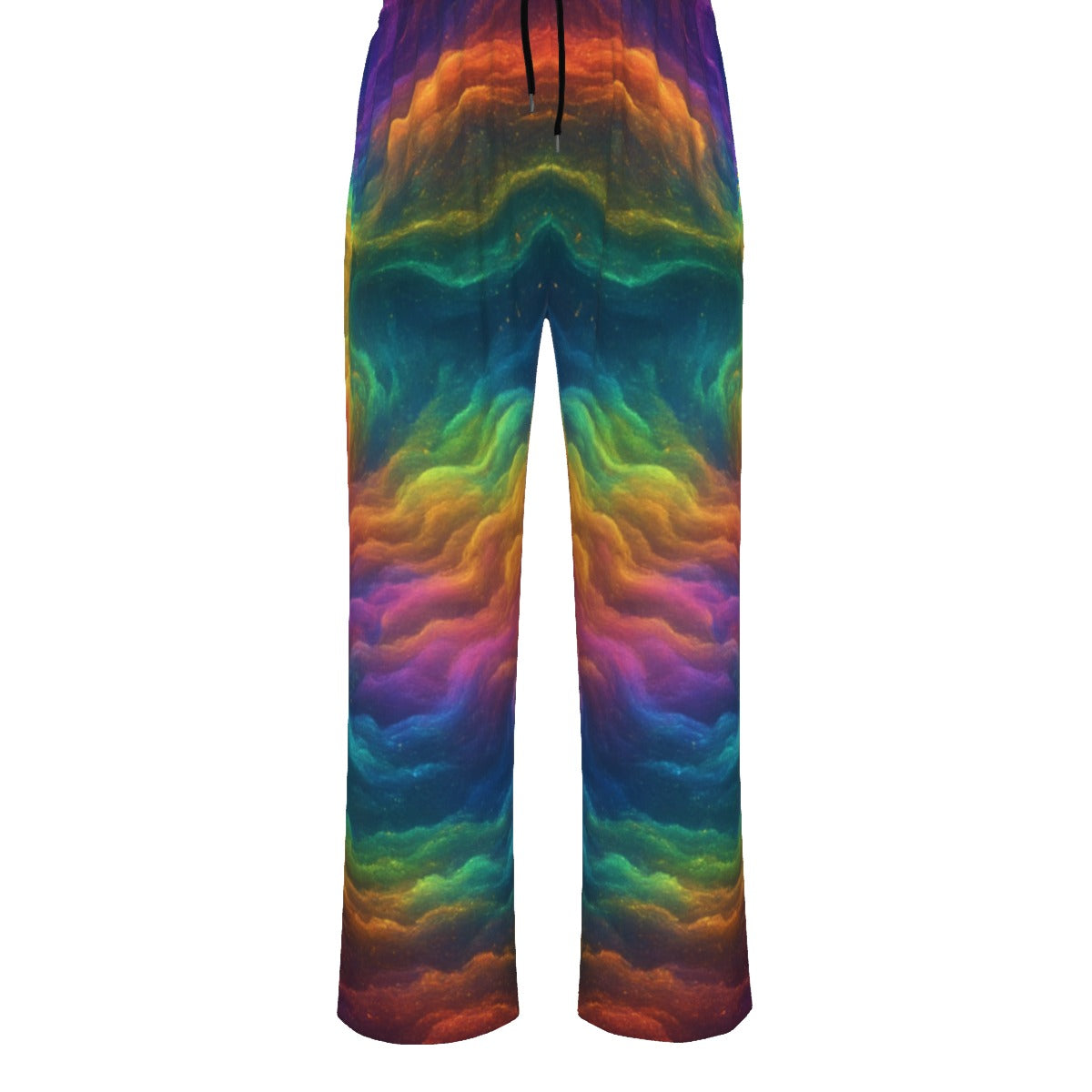 Unisex Knitted Fleece Wide Leg Pants