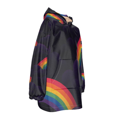 Unisex Kid's Sherpa Fleece Hoodie Blanket