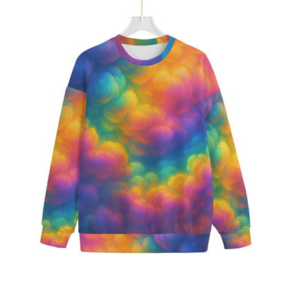 Unisex Drop-shoulder Knitted Fleece Sweater - view 1