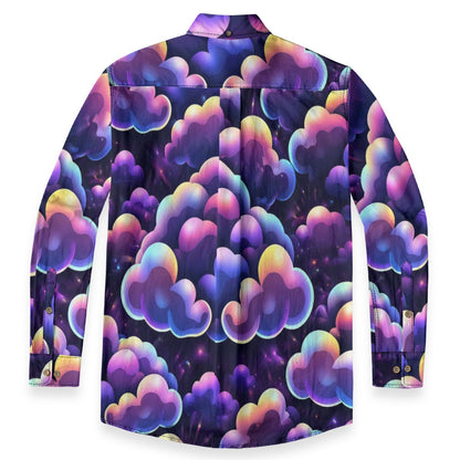 Men's Casual Lapel Long Sleeve Shirt|125GSM Cotton