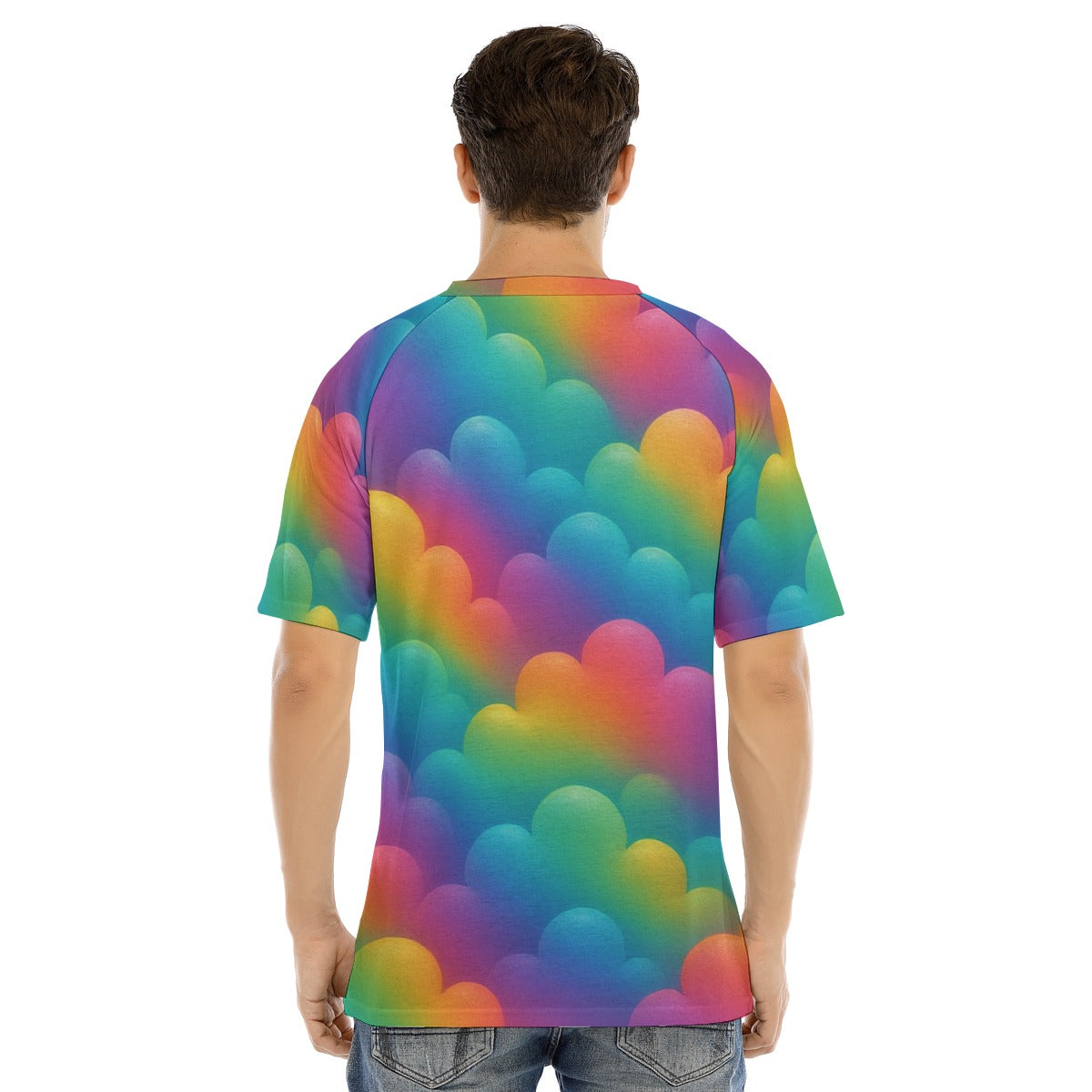 Men's Raglan Sleeve T-shirt With Button Closure