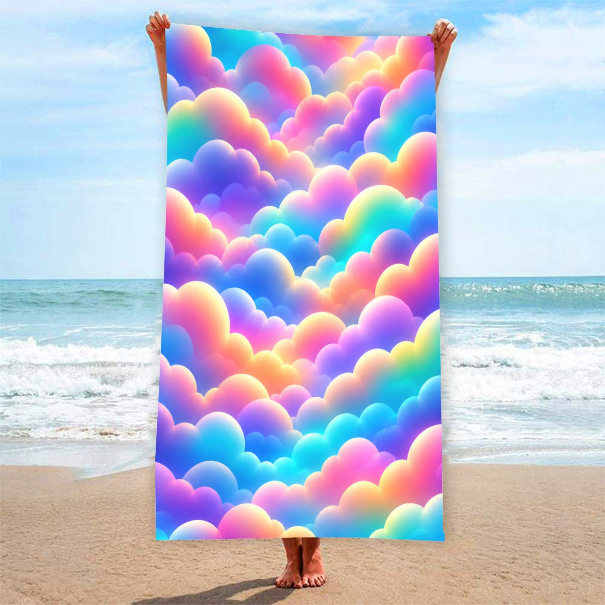 Adult Beach towel Vertical Style Printed in USA|320GSM