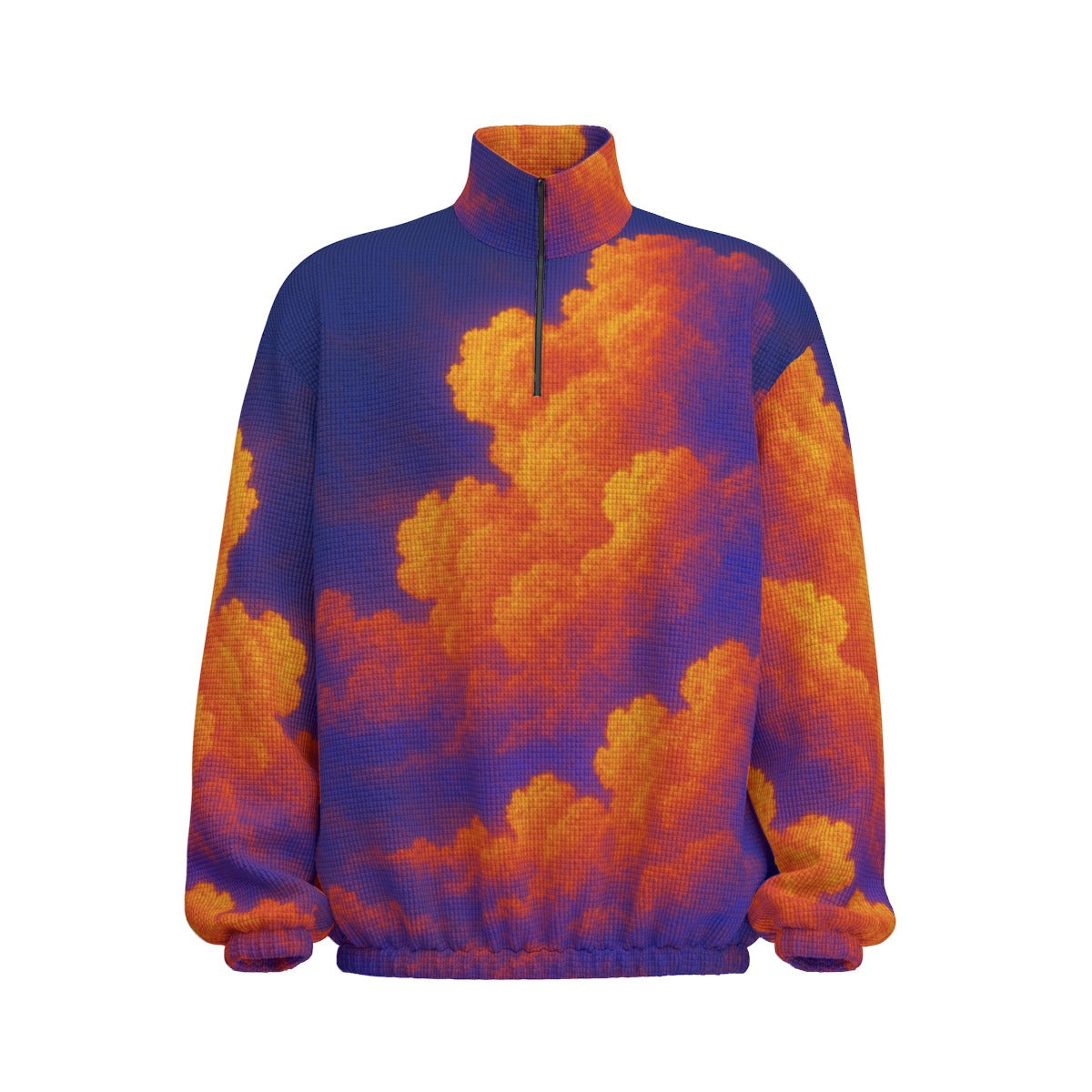 Unisex Turtleneck Zippered Sweatshirt