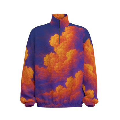 Unisex Turtleneck Zippered Sweatshirt