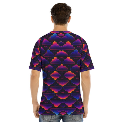 Men's Raglan Sleeve T-shirt With Button Closure