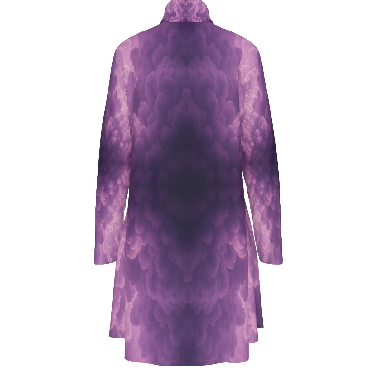 Women's High Neck Dress With Long Sleeve