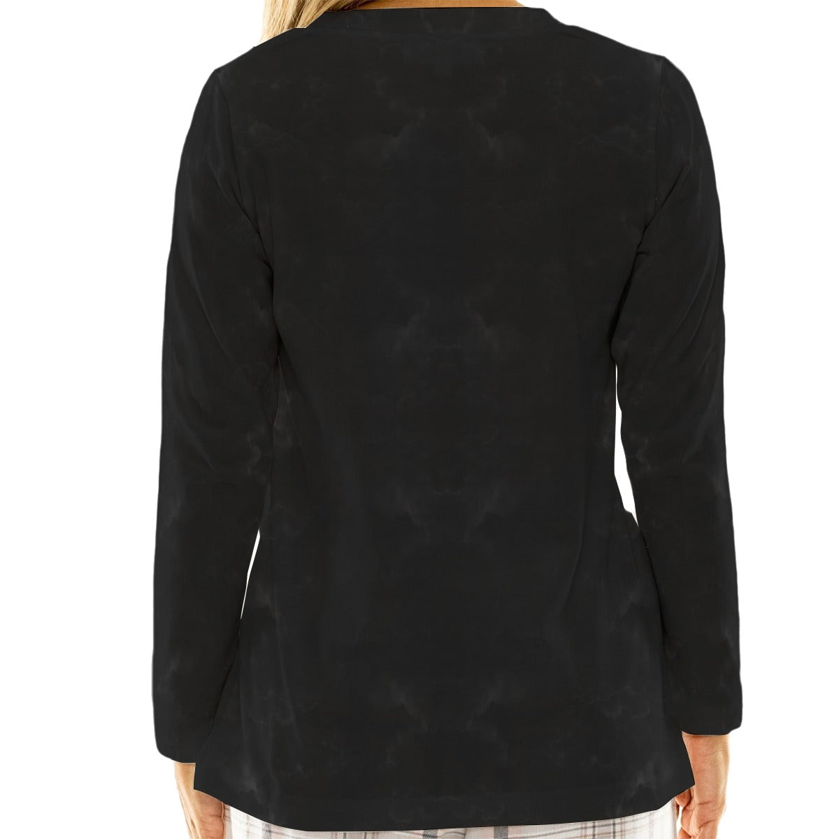 Women's Loose V-Neck T-Shirt With Long Sleeve