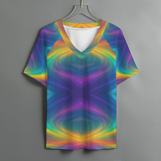 Women's V-neck T-shirt With Short Sleeve