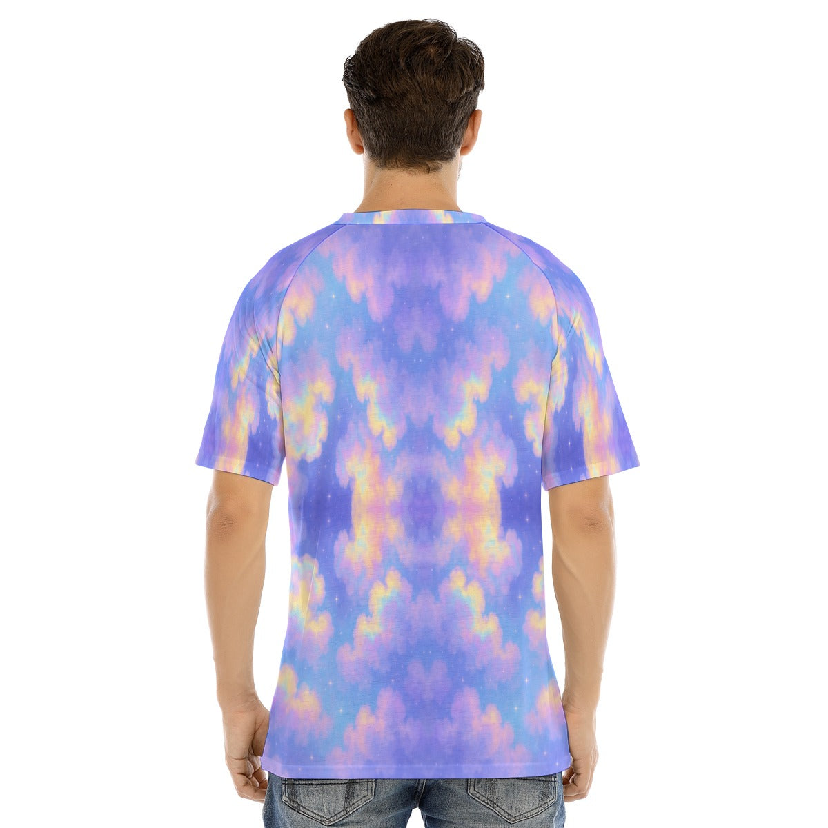 Men's Raglan Sleeve T-shirt With Button Closure