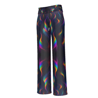 Women's High-waisted Straight-leg Trousers