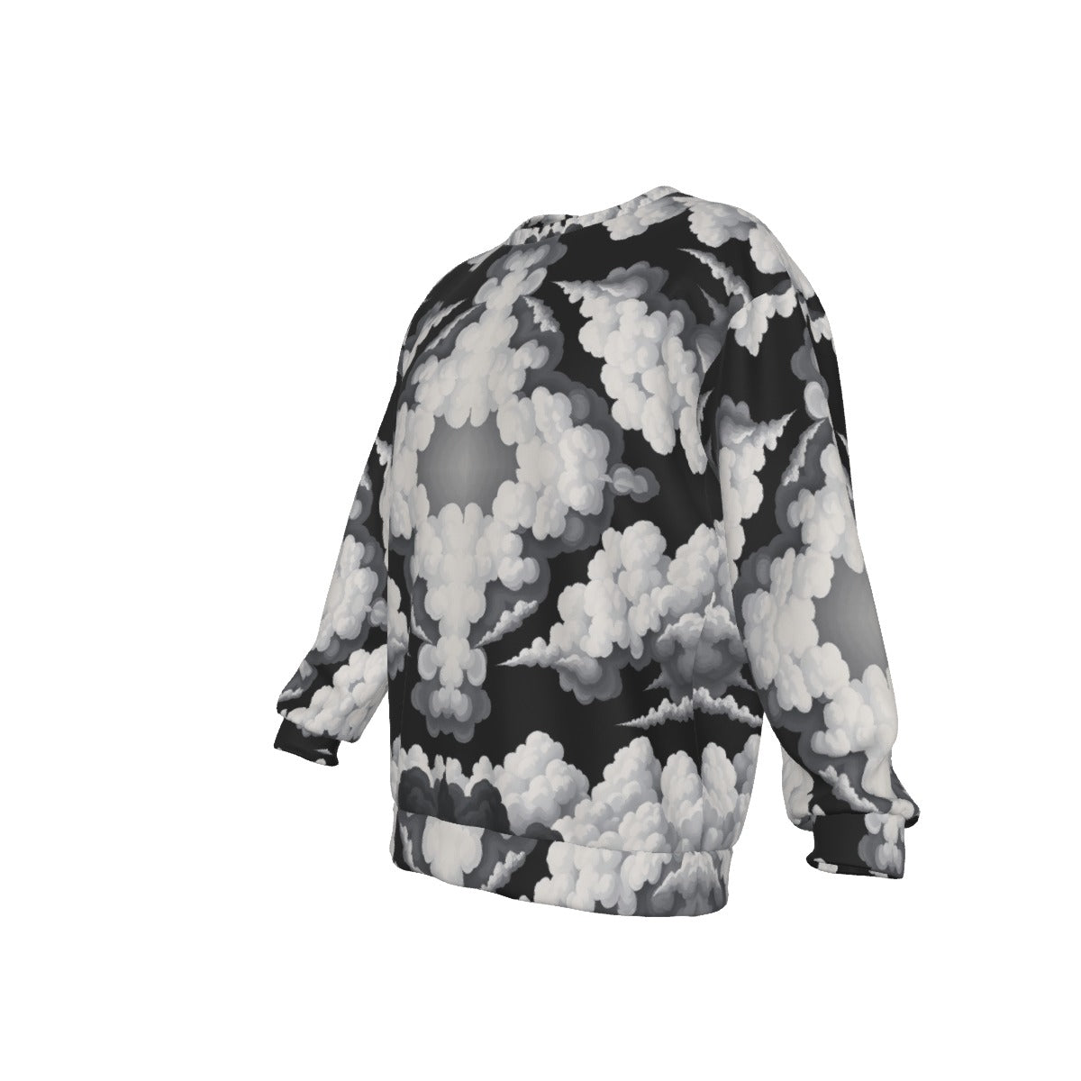 Men's Drop Shoulder Round Neck Long-Sleeved Sweatshirt