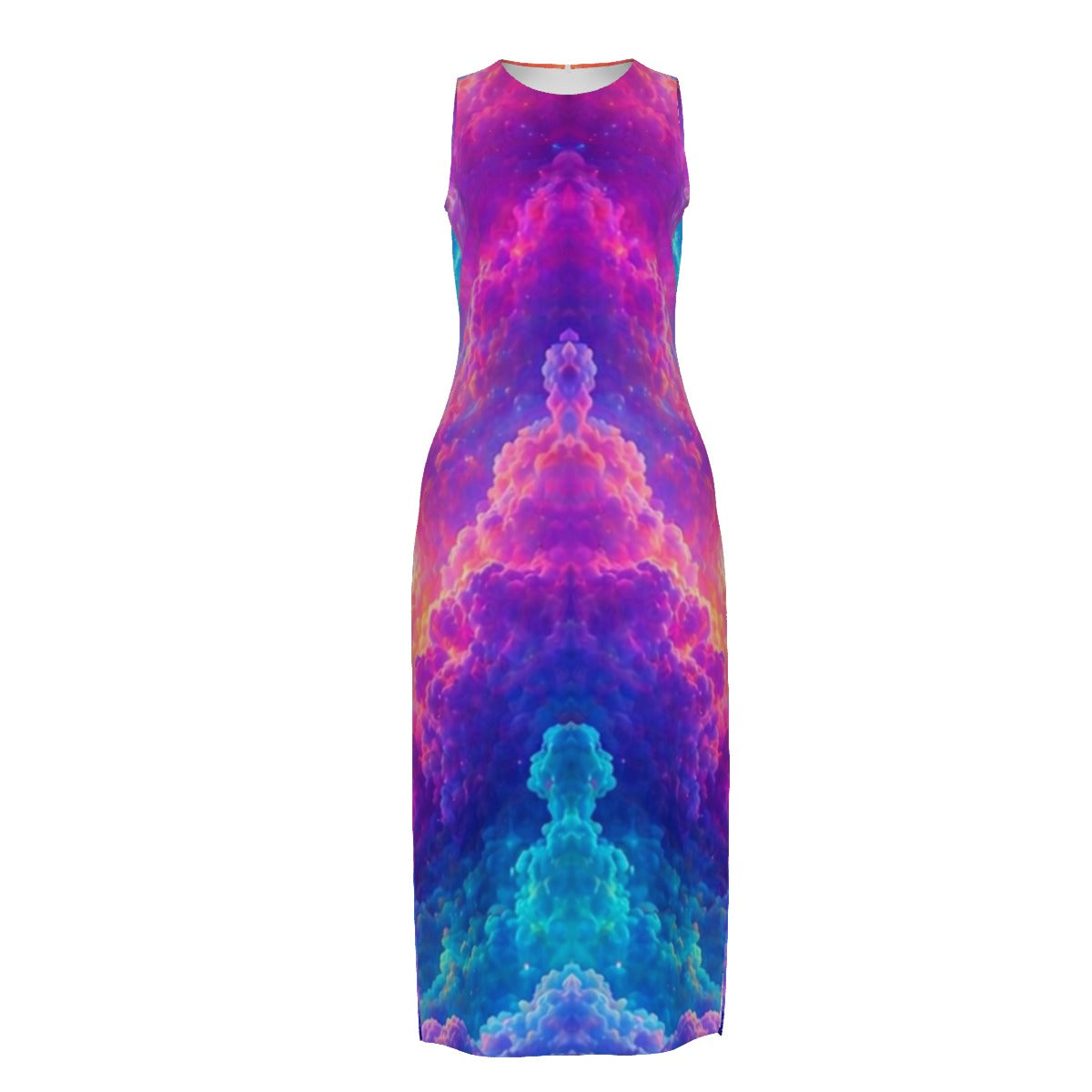 Women's Beach Perspective Chiffon Sleeveless Dress