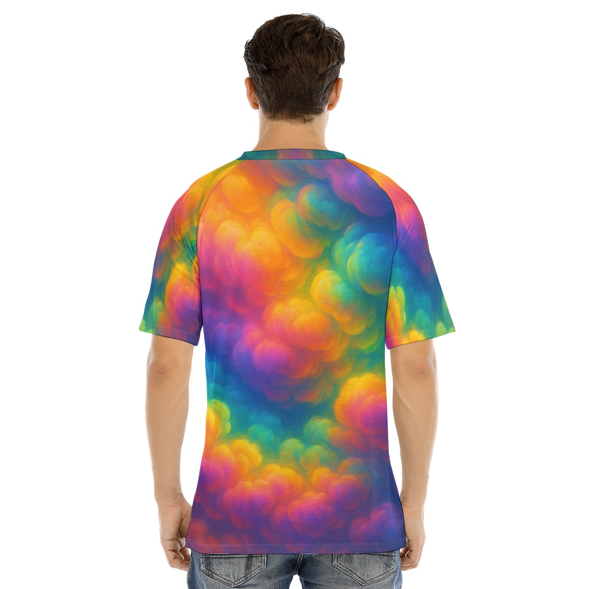 Men's Raglan Sleeve T-shirt With Button Closure