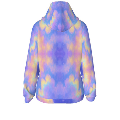 Women's Borg Fleece Hoodie With Half Zip