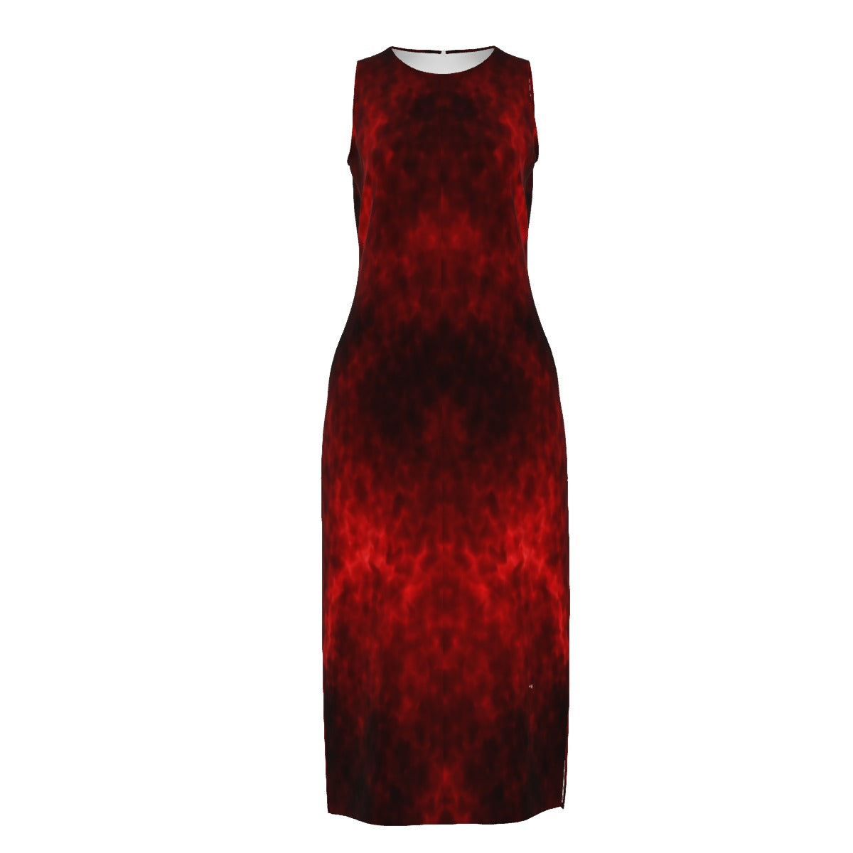 Women's Beach Perspective Chiffon Sleeveless Dress