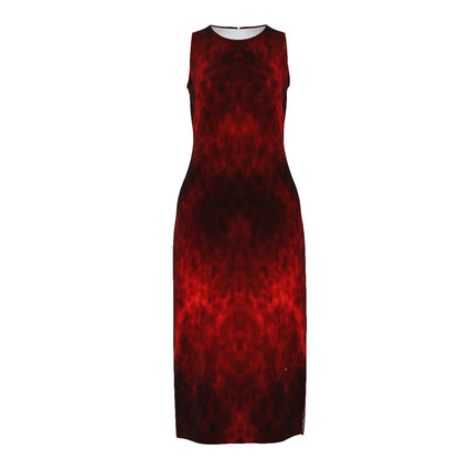 Women's Beach Perspective Chiffon Sleeveless Dress