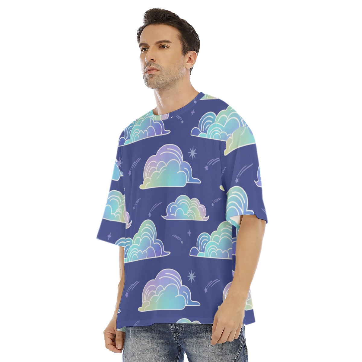 Men's Drop Shoulder T-shirt With Short Sleeve