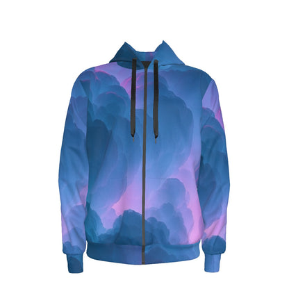 Unisex Zipper Hoodie With Black Lining