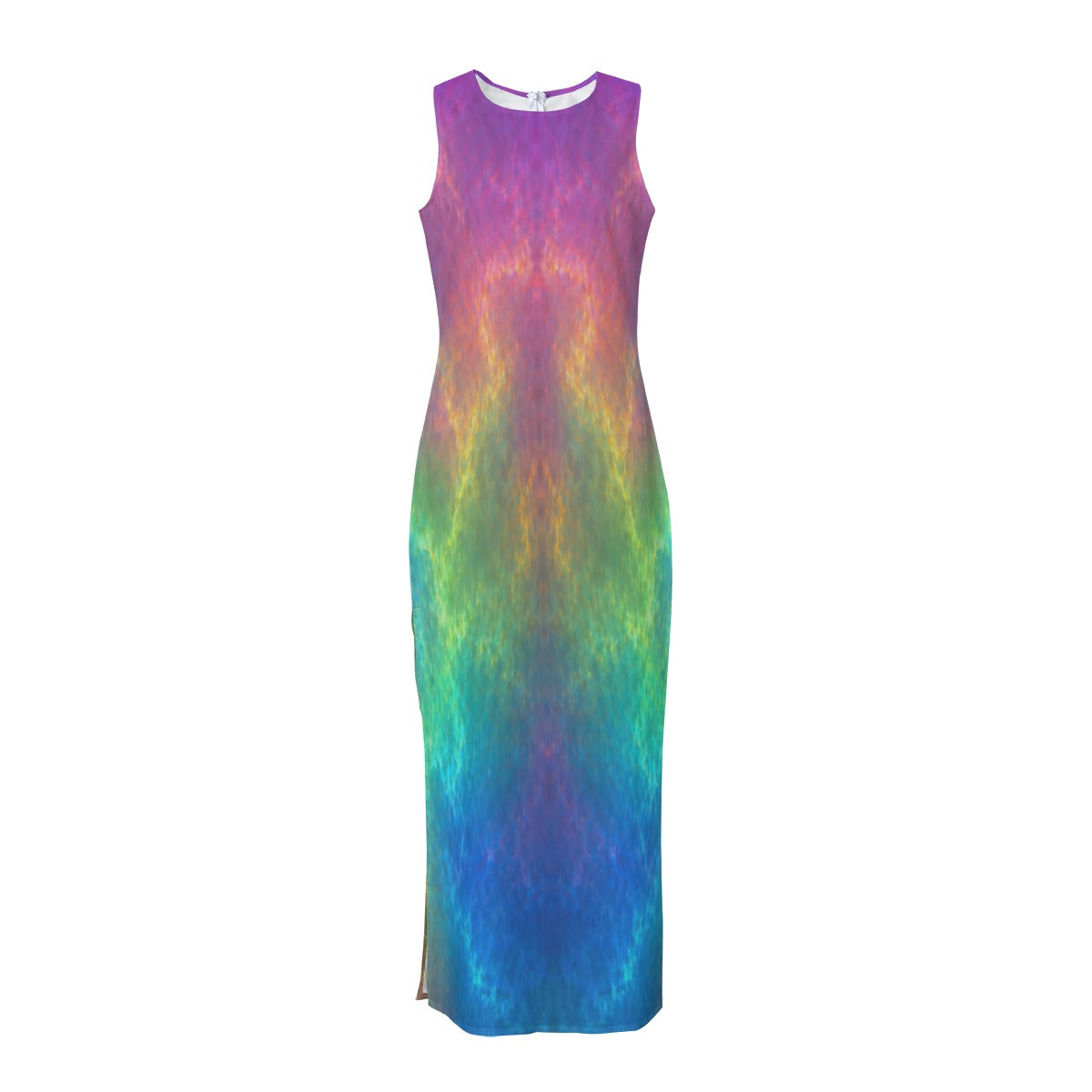 Women's Beach Perspective Chiffon Sleeveless Dress