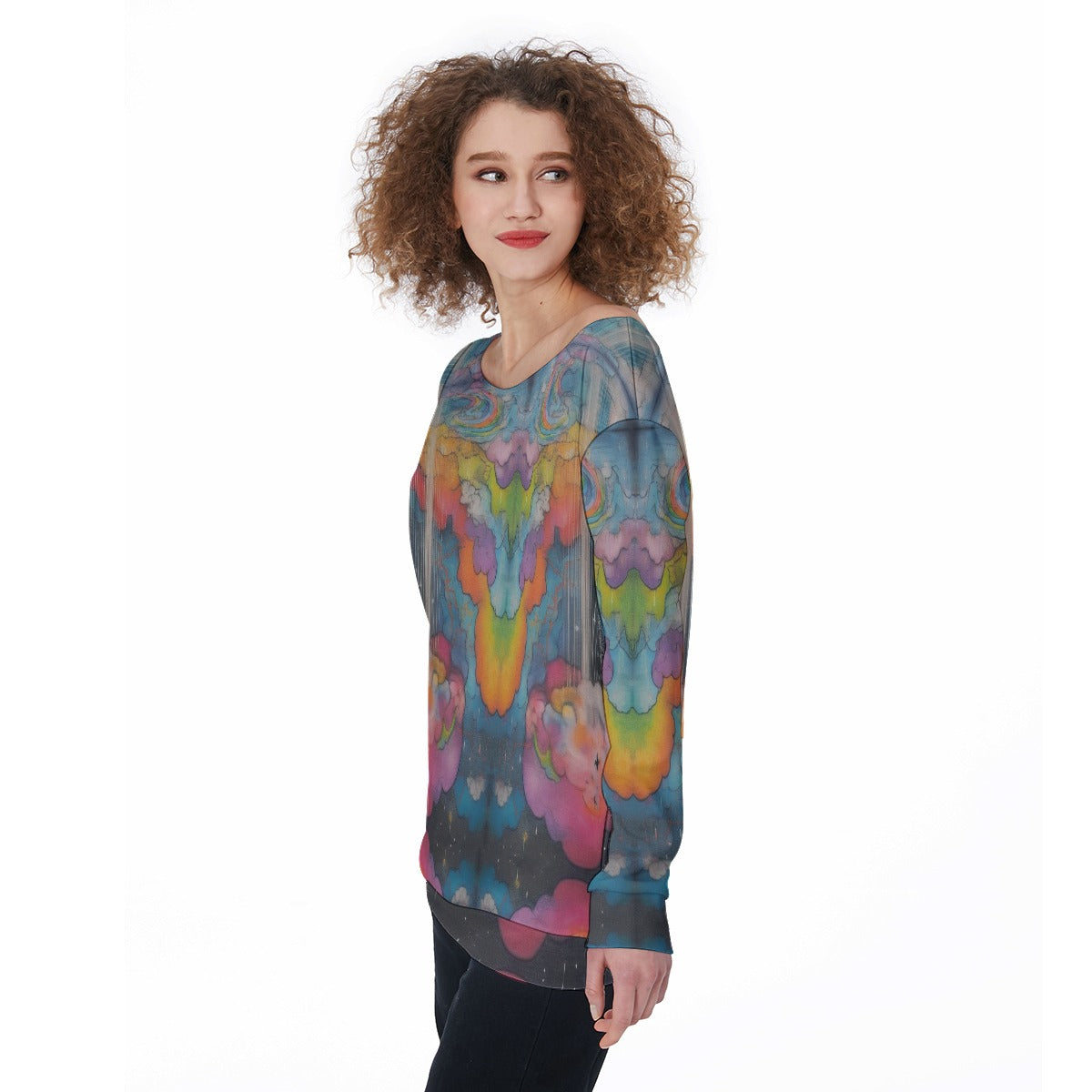 Women's Off-Shoulder Sweatshirt