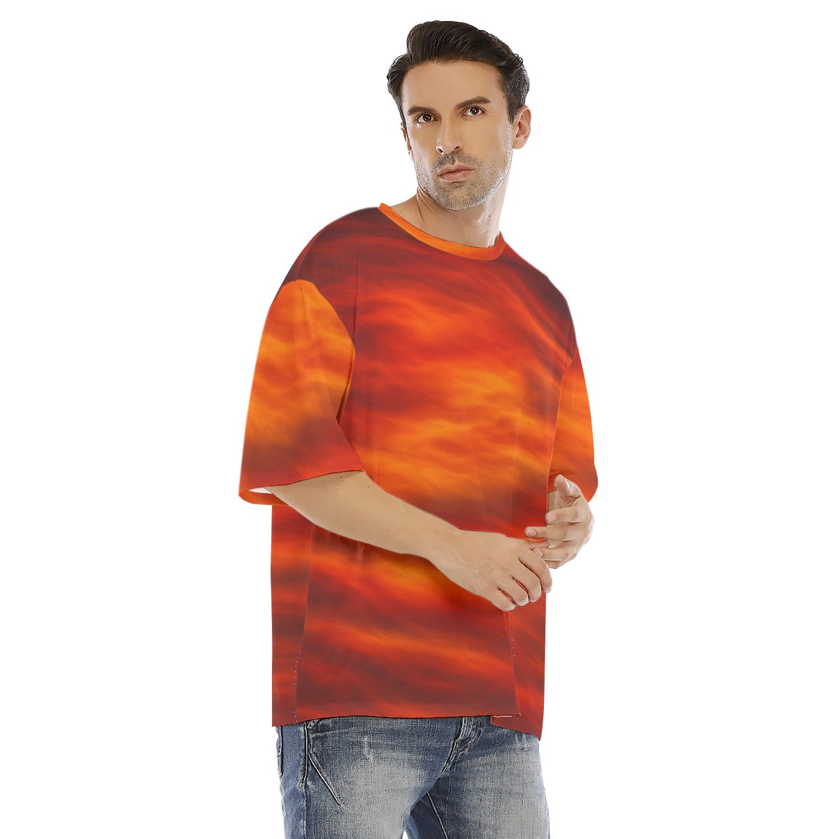 Men's Drop Shoulder T-shirt With Short Sleeve
