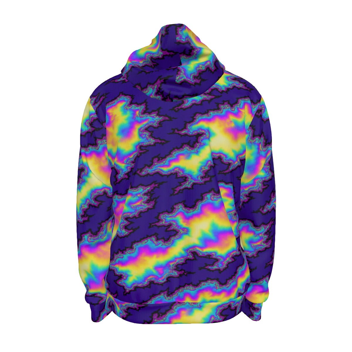 Unisex Zipper Hoodie With Black Lining