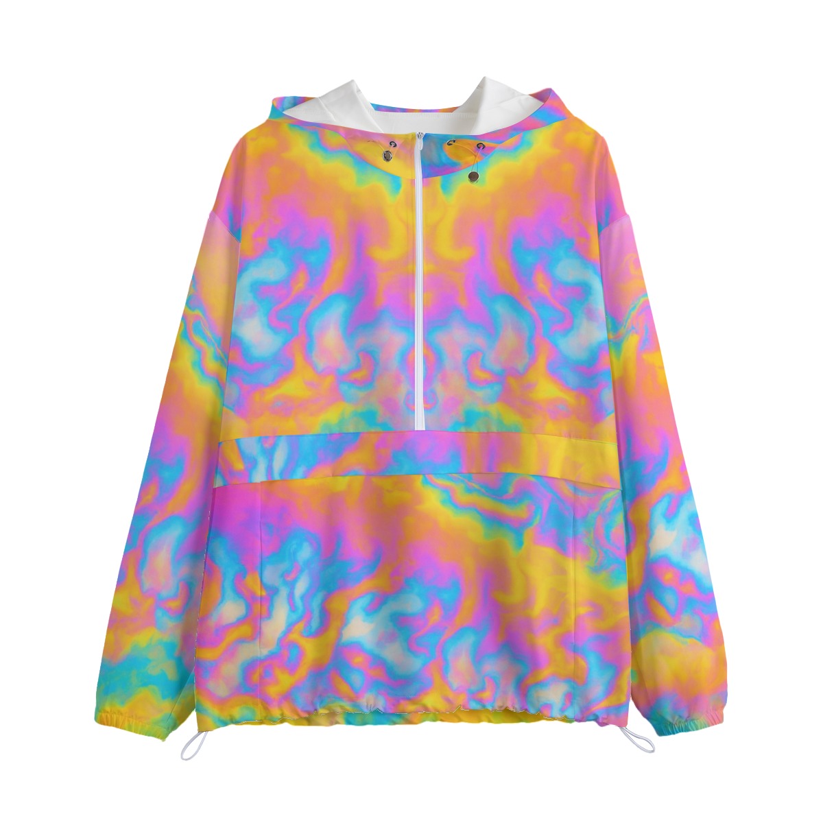 Unisex Pullover Jacket With Zipper Closure