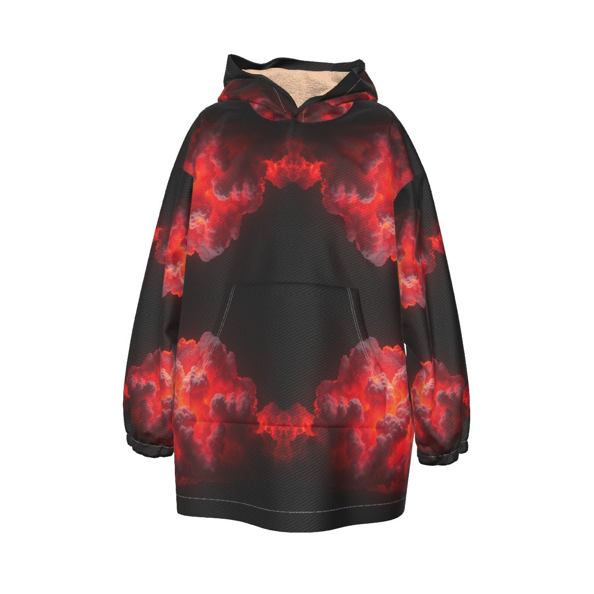 Unisex Kid's Sherpa Fleece Hoodie Blanket