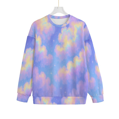 Unisex Drop-shoulder Knitted Fleece Sweater - view 1