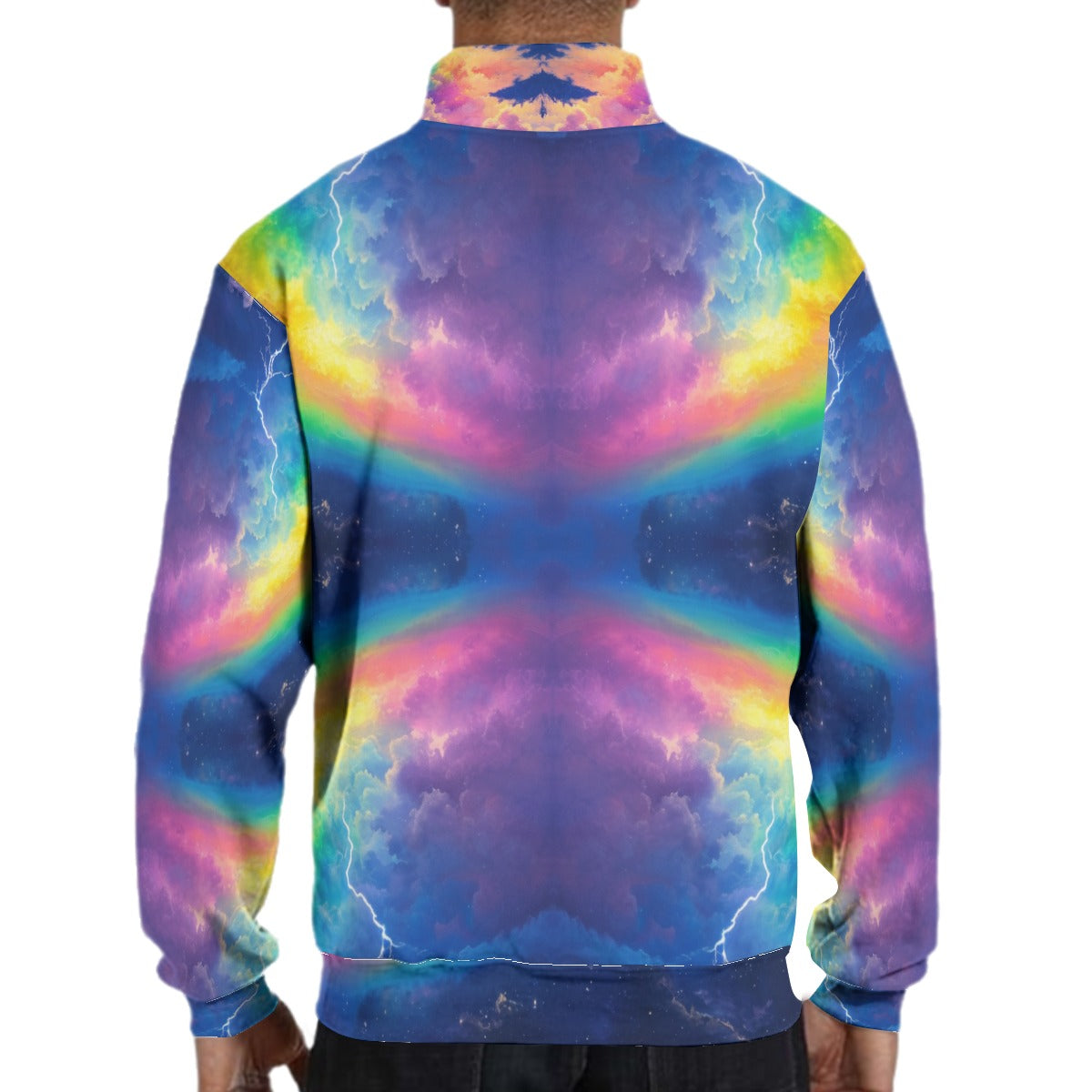 Men's Hidden Half-Zip Placket Hoodie