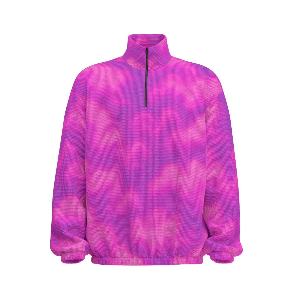 Unisex Turtleneck Zippered Sweatshirt