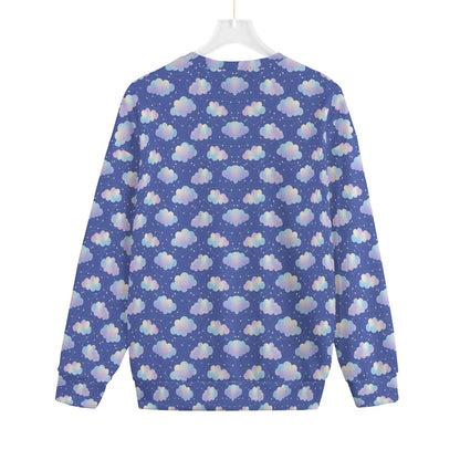 Unisex Drop-shoulder Knitted Fleece Sweater - view 2