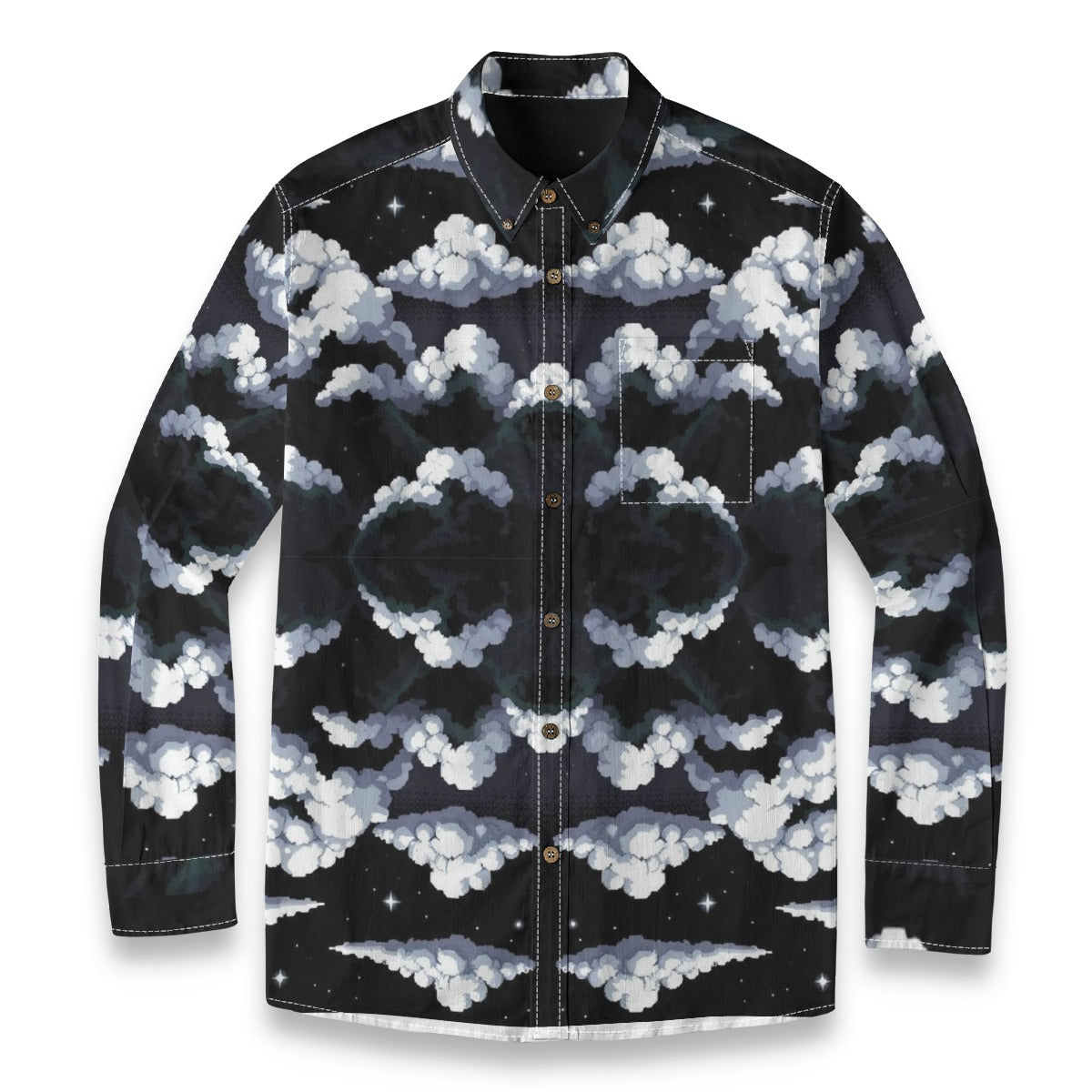 Men's Casual Lapel Long Sleeve Shirt|125GSM Cotton