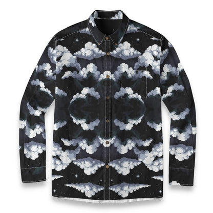 Men's Casual Lapel Long Sleeve Shirt|125GSM Cotton