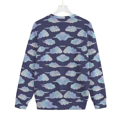 Unisex Drop-shoulder Knitted Fleece Sweater - view 2