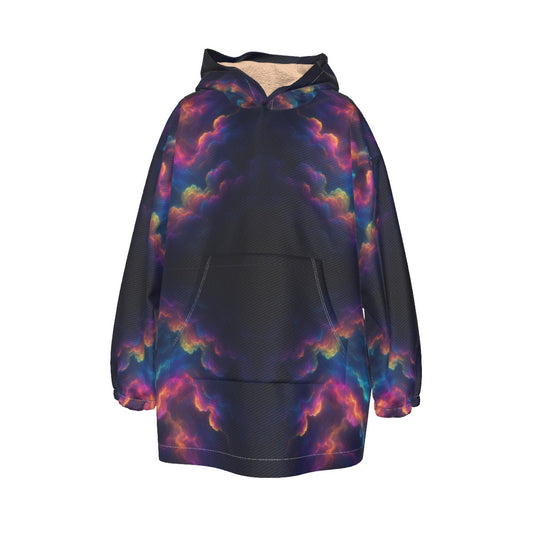 Unisex Kid's Sherpa Fleece Hoodie Blanket