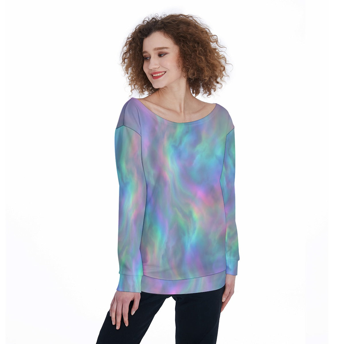 Women's Off-Shoulder Sweatshirt