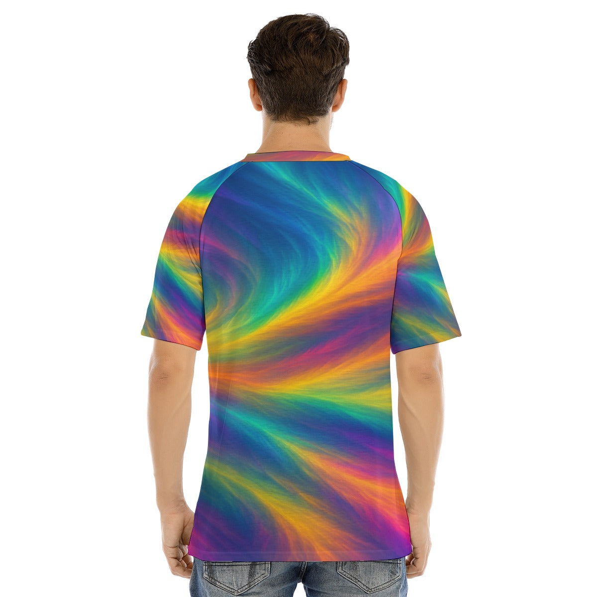 Men's Raglan Sleeve T-shirt With Button Closure