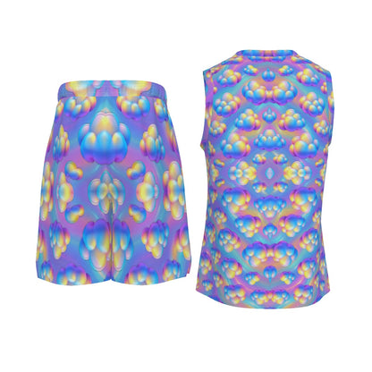 Men's V Neck Basketball Suit