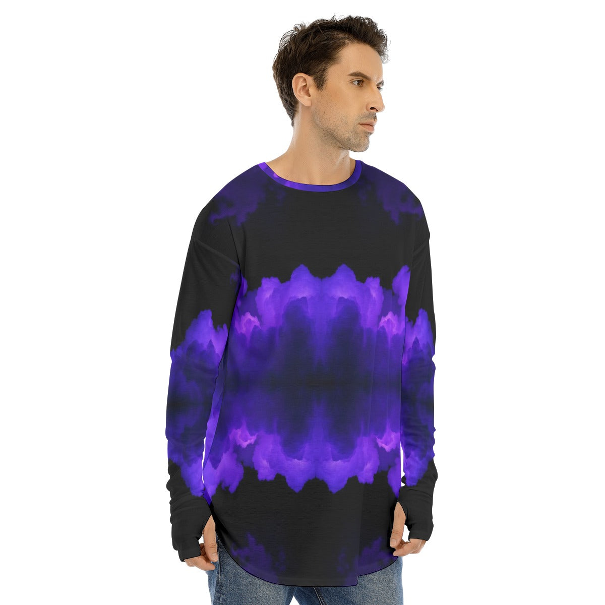 Men's Fingerless Long Sleeve T-shirt