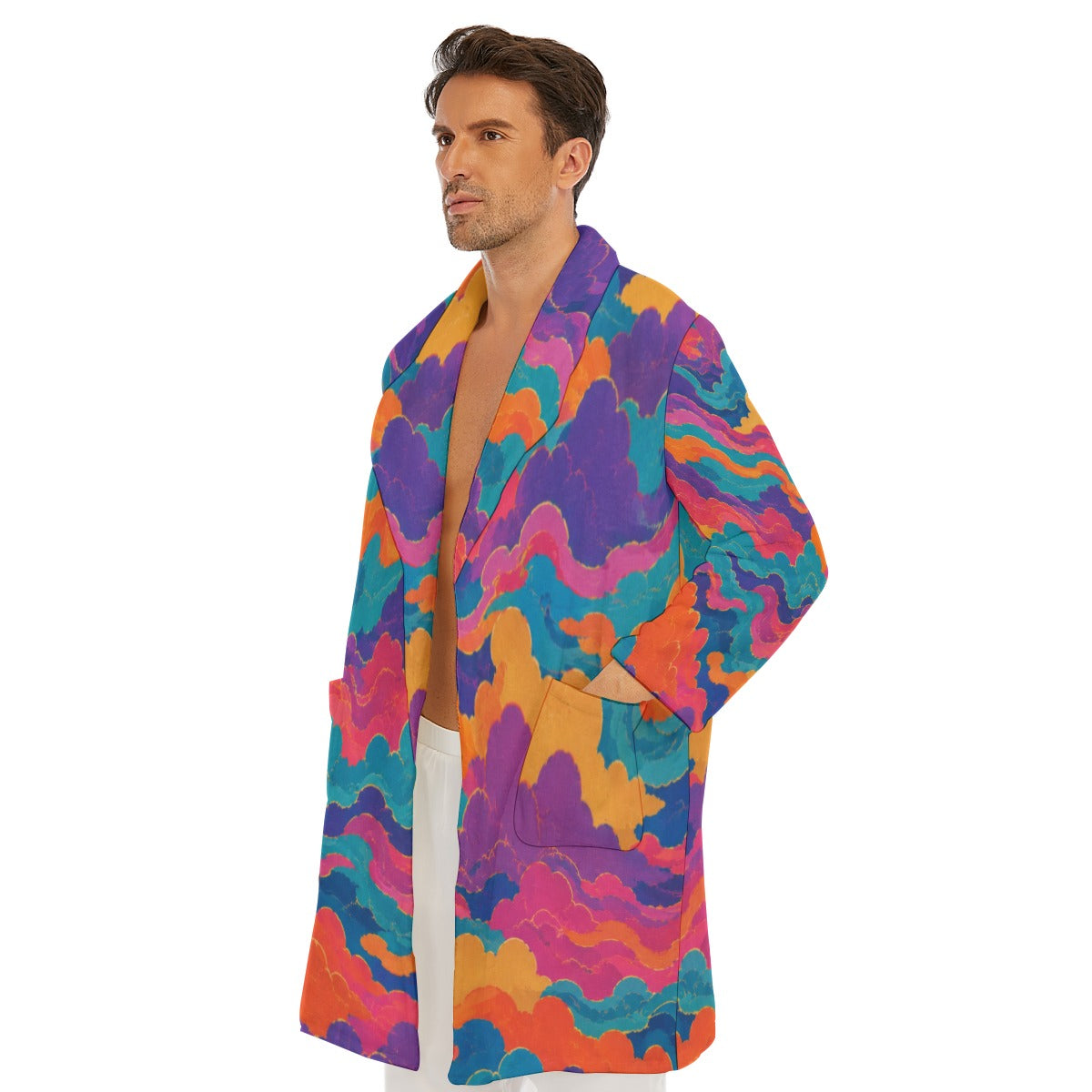 Men's Borg Fleece Robe by O’Nimbus – view 3