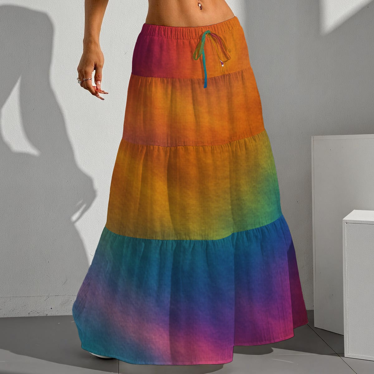 Women's Pleated Long Skirt