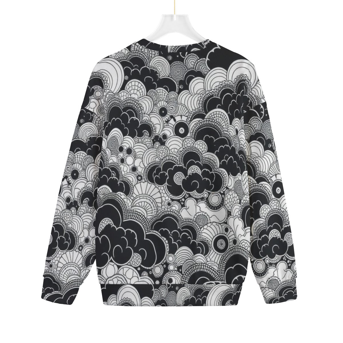 Unisex Drop-shoulder Knitted Fleece Sweater - view 2