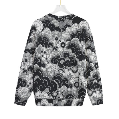 Unisex Drop-shoulder Knitted Fleece Sweater - view 2