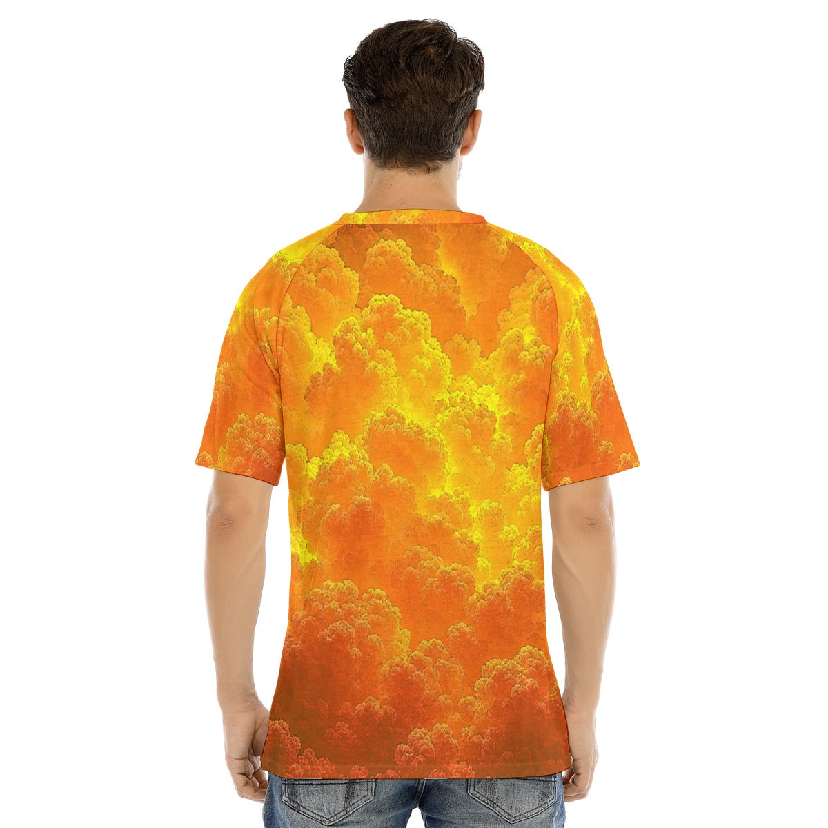Men's Raglan Sleeve T-shirt With Button Closure