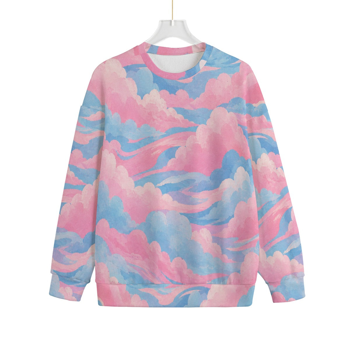 Unisex Drop-shoulder Knitted Fleece Sweater - view 1