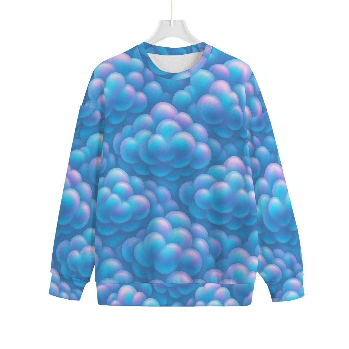 Unisex Drop-shoulder Knitted Fleece Sweater - view 1