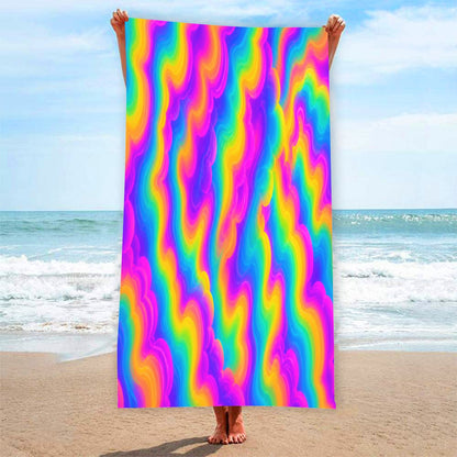 Adult Beach towel Vertical Style Printed in USA|320GSM